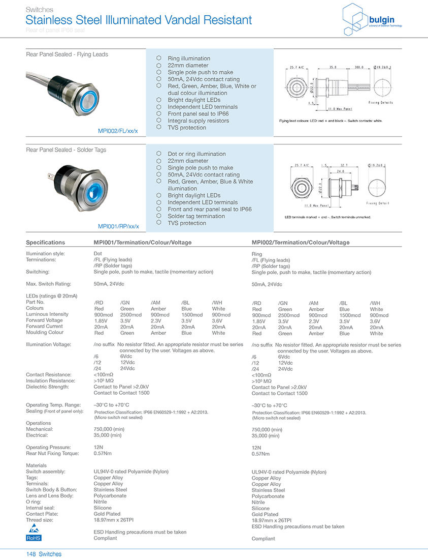 MP1002防破坏开关选型