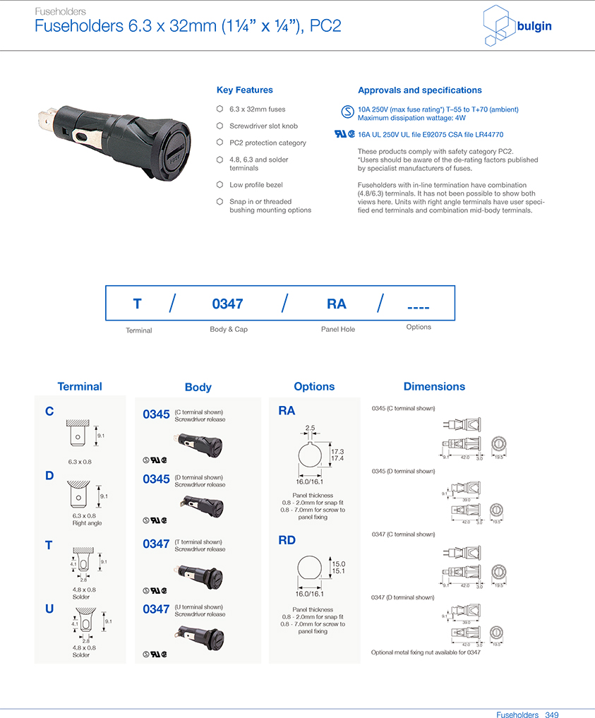 防触电?；だ啾?345保险丝座选型