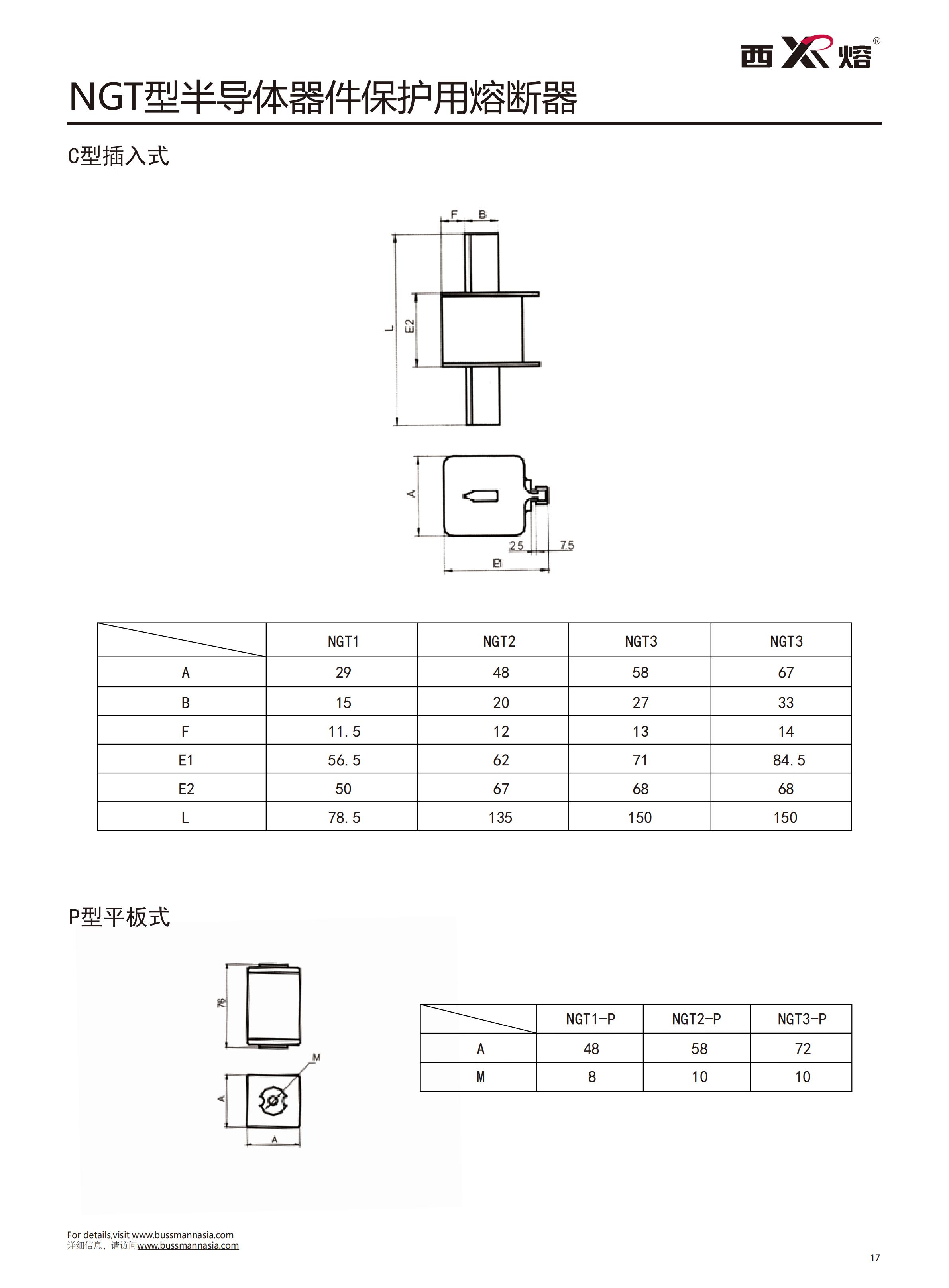 NGT-00 380V快速熔断器选型 NGT-00 380V快速熔断器选型